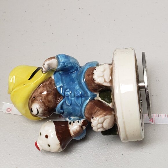 Paddington Bear With Ice Cream Cone Musical Figurine Schmid 1981 - Picture 12 of 14